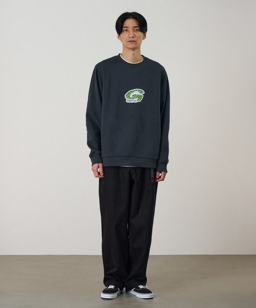 Gramicci(グラミチ)の「G-SCRIBBLE SWEATSHIRT|Gスクラブルスウェットシャツ(スウェット・メンズ・ブラック/レッド/ヘザーグレー・XXL/L/S/M/XL)」の4枚目の写真