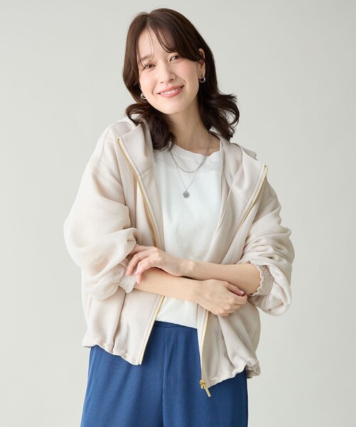ANY(エニィ)の「メッシュブルゾン(ブルゾン・レディース・ブラック系/ライトグレー系・X-LARGE)」の14枚目の写真