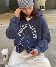 CIAOPANIC TYPY | 【UNISEX】ワッフルジップパーカー(パーカー)