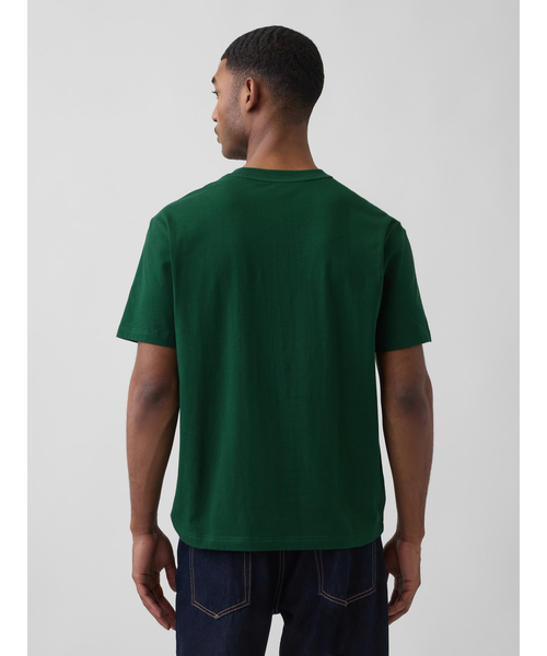 GAP(ギャップ)の「エブリディ ソフト リラックスフィット グラフィックTシャツ(Tシャツ/カットソー・メンズ・ブラック/オフホワイト/ネイビー/イエロー/グリーン・XL/L/M/S/XS)」の13枚目の写真