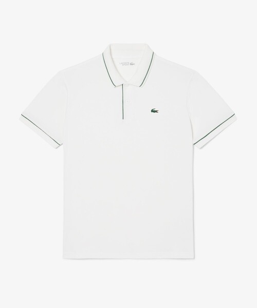 LACOSTE(ラコステ)の「UVカット サーモレギュレーション配色 イージーケア ラインポロシャツ(ポロシャツ・メンズ・ネイビー/ホワイト/アクア・5/4/3)」の12枚目の写真