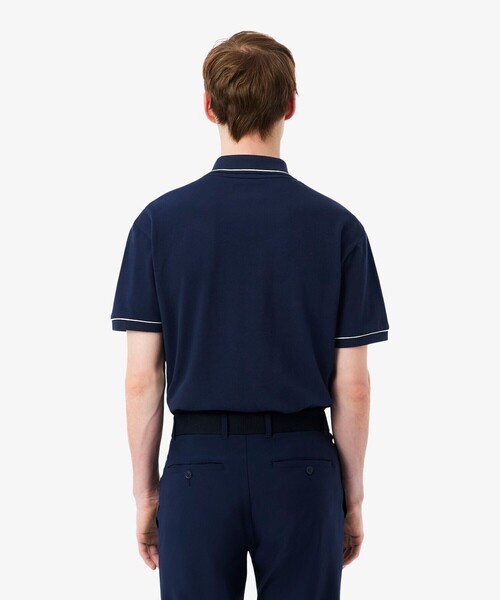LACOSTE(ラコステ)の「UVカット サーモレギュレーション配色 イージーケア ラインポロシャツ(ポロシャツ・メンズ・ネイビー/ホワイト/アクア・5/4/3)」の17枚目の写真