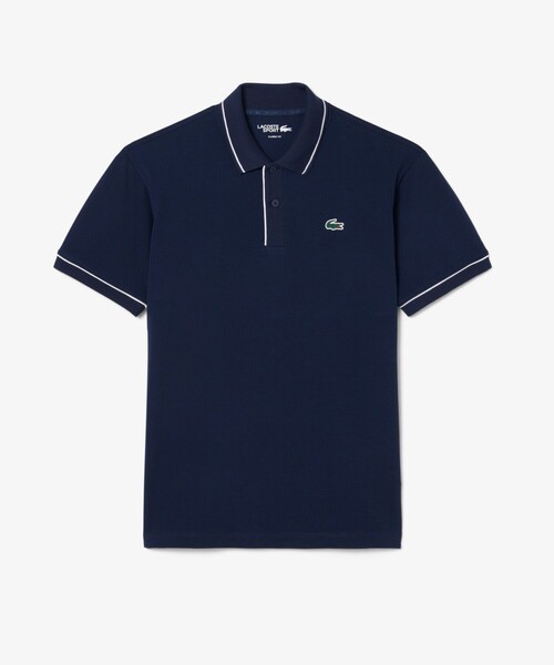 LACOSTE(ラコステ)の「UVカット サーモレギュレーション配色 イージーケア ラインポロシャツ(ポロシャツ・メンズ・ネイビー/ホワイト/アクア・5/4/3)」の18枚目の写真