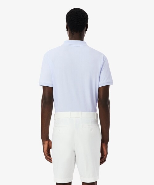 LACOSTE(ラコステ)の「UVカット サーモレギュレーション配色 イージーケア ラインポロシャツ(ポロシャツ・メンズ・ネイビー/ホワイト/アクア・5/4/3)」の6枚目の写真