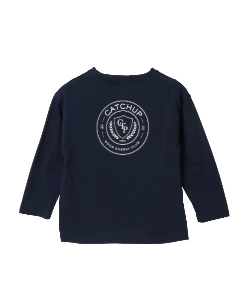 Catchup(ケチャップ)の「“GOOD ENERGY CLUB”バックプリントロングTシャツ(Tシャツ/カットソー・キッズ・ネイビー/グリーン・140㎝/130㎝/120㎝/110㎝/100㎝/90㎝/150cm)」の8枚目の写真