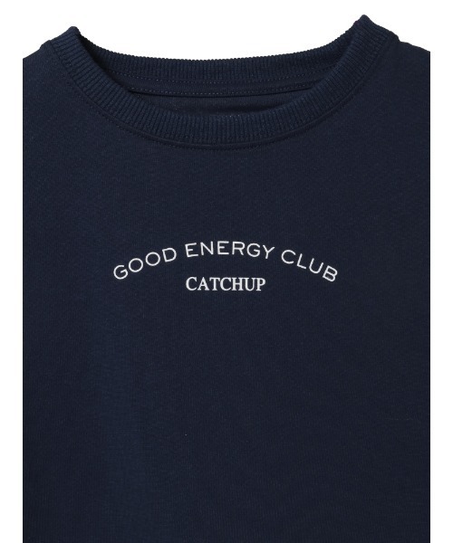 Catchup(ケチャップ)の「“GOOD ENERGY CLUB”バックプリントロングTシャツ(Tシャツ/カットソー・キッズ・ネイビー/グリーン・140㎝/130㎝/120㎝/110㎝/100㎝/90㎝/150cm)」の9枚目の写真