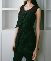 sahara | 【PRE ORDER】Multiway Cut Jacquard Bustier(その他トップス)