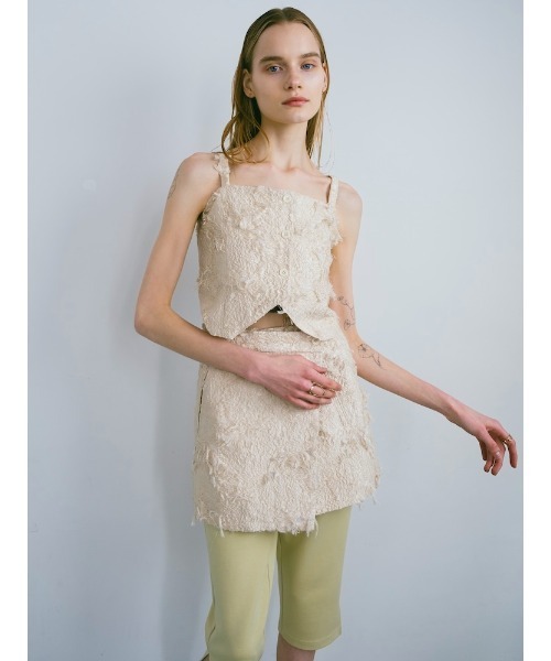 sahara（サハラ）の「【PRE ORDER】Multiway Cut Jacquard Bustier（その他トップス・レディース・ブラック/アイボリー・FREE）」の7枚目の写真