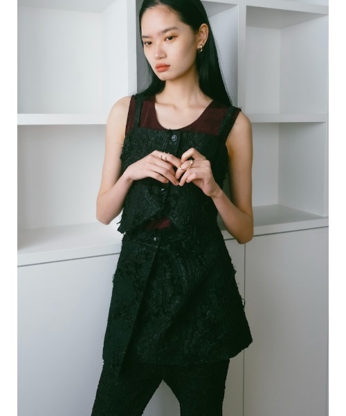 sahara（サハラ）の「【PRE ORDER】Multiway Cut Jacquard Bustier（その他トップス・レディース・ブラック/アイボリー・FREE）」の12枚目の写真
