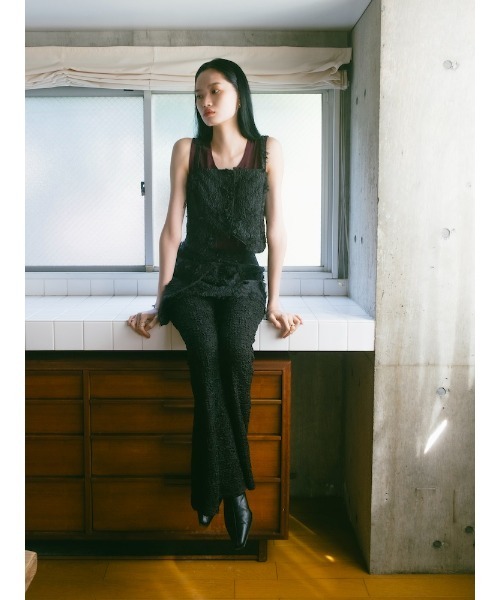 sahara（サハラ）の「【PRE ORDER】Multiway Cut Jacquard Bustier（その他トップス・レディース・ブラック/アイボリー・FREE）」の16枚目の写真