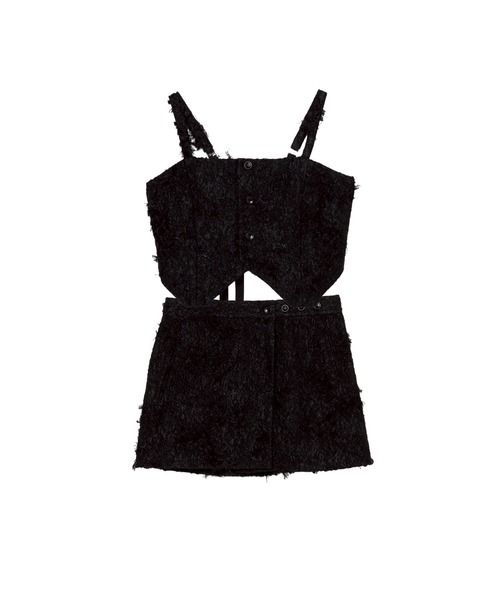 sahara(サハラ)の「Multiway Cut Jacquard Bustier/マルチウェイカットジャガードビスチェ(その他トップス・レディース・ブラック/アイボリー・FREE)」の4枚目の写真