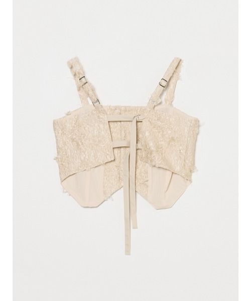 sahara(サハラ)の「Multiway Cut Jacquard Bustier/マルチウェイカットジャガードビスチェ(その他トップス・レディース・ブラック/アイボリー・FREE)」の7枚目の写真