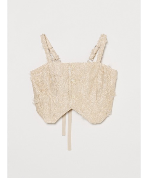 sahara(サハラ)の「Multiway Cut Jacquard Bustier/マルチウェイカットジャガードビスチェ(その他トップス・レディース・ブラック/アイボリー・FREE)」の6枚目の写真