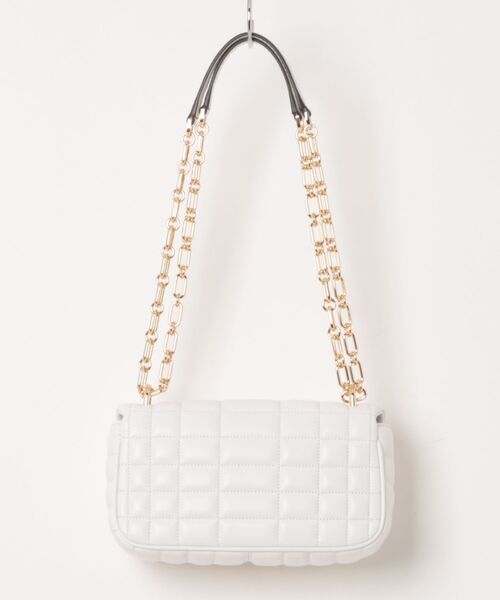 MICHAEL KORS(マイケルコース)の「TRIBECA キルテッドレザー ショルダー スモール(ショルダーバッグ・レディース・ホワイト系・FREE)」の2枚目の写真
