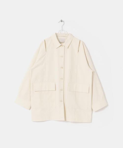 LAATO（ラート）の「slit coveralls（カバーオール・レディース・オフホワイト/ブラック・FREE）」の11枚目の写真