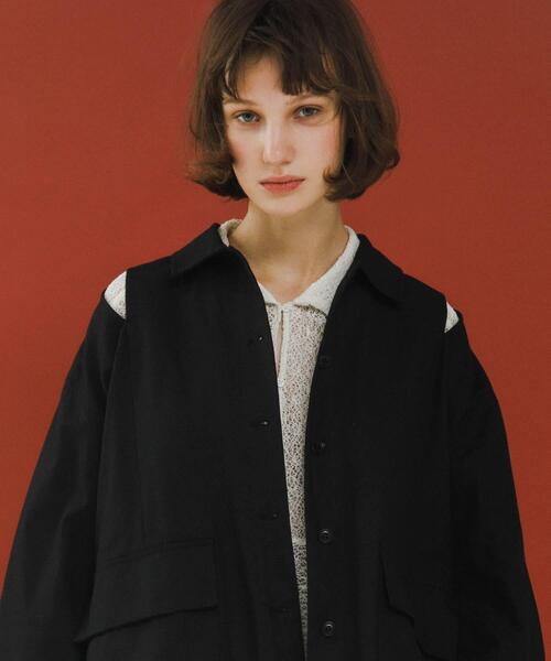 LAATO（ラート）の「slit coveralls（カバーオール・レディース・オフホワイト/ブラック・FREE）」の19枚目の写真