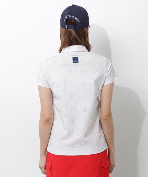 PING（ピン）の「【PING APPAREL】ＥＰＩＸ変形ストレッチサッカー半袖ポロシャツ（ポロシャツ・レディース・ホワイト/レッド/ネイビー・L/LL/M/S）」の7枚目の写真