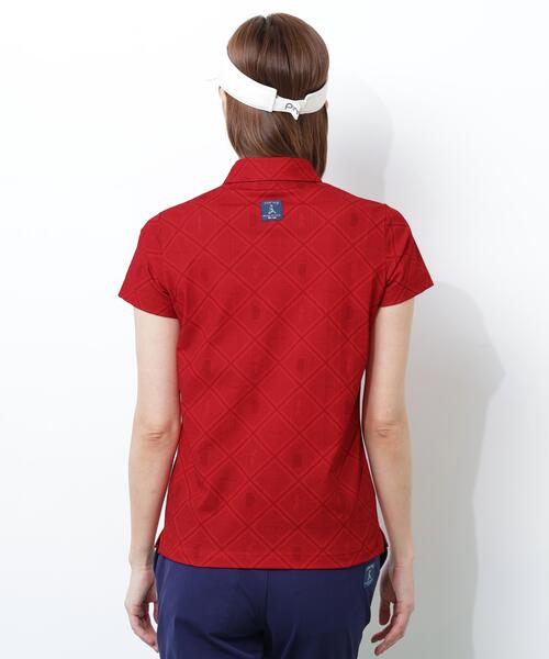 PING（ピン）の「【PING APPAREL】ＥＰＩＸ変形ストレッチサッカー半袖ポロシャツ（ポロシャツ・レディース・ホワイト/レッド/ネイビー・L/LL/M/S）」の15枚目の写真