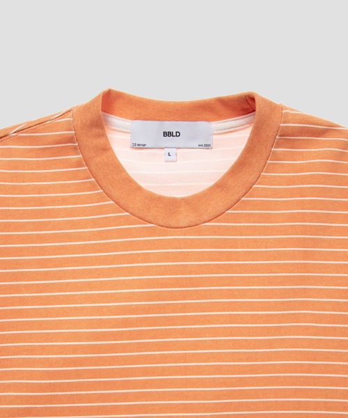 BBLD(ビービーエルディー)の「BORDER S/S TEE(Tシャツ/カットソー・メンズ・ブルー/ブラック/オレンジ/グリーン/ピンク・XL/L/M/S)」の7枚目の写真