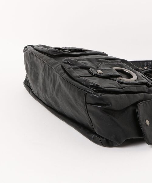 IO(イオ)(イオ)の「Five pockets 2Way Boston Bag/ファイブポケット2ウェイボストンバッグ(ボストンバッグ・レディース・ブラック/ブラウン/ダークグレー・FREE)」の5枚目の写真