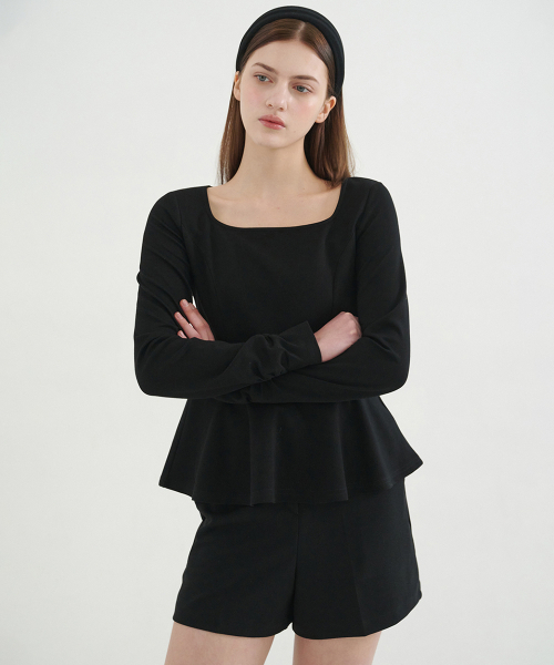 MICANE(ミケーネ)の「タヒールペプラムT(Tシャツ/カットソー・レディース・アイボリー/スカイブルー/ブラック・MEDIUM/LARGE/XX-LARGE/X-LARGE/SMALL)」の16枚目の写真