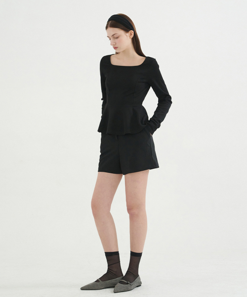 MICANE(ミケーネ)の「タヒールペプラムT(Tシャツ/カットソー・レディース・アイボリー/スカイブルー/ブラック・MEDIUM/LARGE/XX-LARGE/X-LARGE/SMALL)」の17枚目の写真