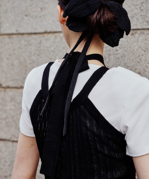 leinwande(ラインヴァンド)の「Mixture Rib Knitted Tank / ミクスチャーリブニットタンク(タンクトップ・レディース・ベージュ系/グレー/ブルー/ブラック・ONE SIZE)」の14枚目の写真
