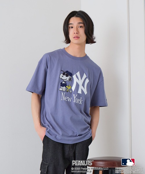 PEANUTS（ピーナッツ）の「【PEANUTS×MLB】【レジャー・フェスに】MLB×スヌーピー 刺繍Tシャツ 厚手コットン100% 透けない・丈夫 ストリートスタイル（Tシャツ/カットソー・メンズ・ブルー系その他2/ホワイト系その他3/ホワイト系その他/ベージュ系その他/ブラック系その他/ホワイト系その他2/ブラック系その他3/ホワイト系その他5/ブルー系その他4/ブラック系その他5/ホワイト系その他4/ベージュ系その他6/ブラック系その他6・LARGE/MEDIUM/X-LARGE）」の14枚目の写真