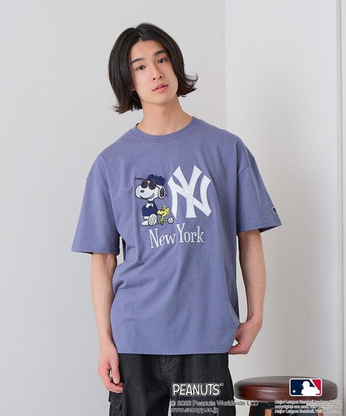 PEANUTS（ピーナッツ）の「【PEANUTS×MLB】【レジャー・フェスに】MLB×スヌーピー 刺繍Tシャツ 厚手コットン100% 透けない・丈夫 ストリートスタイル（Tシャツ/カットソー・メンズ・ブルー系その他2/ホワイト系その他3/ホワイト系その他/ベージュ系その他/ブラック系その他/ホワイト系その他2/ブラック系その他3/ホワイト系その他5/ブルー系その他4/ブラック系その他5/ホワイト系その他4/ベージュ系その他6/ブラック系その他6・LARGE/MEDIUM/X-LARGE）」の15枚目の写真