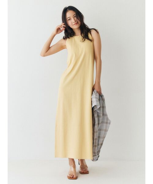 Ungrid（アングリッド）の「アメスリテレコワンピース（ワンピース・レディース・その他1/イエロー/ブラック・SMALL/MEDIUM）」の7枚目の写真