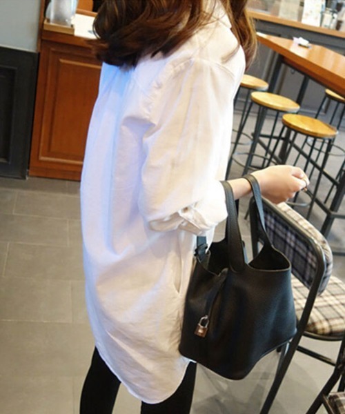 SallyLunn(サリーラン)の「スキッパーシャツチュニック(シャツ/ブラウス・レディース・ホワイト・MEDIUM/LARGE)」の8枚目の写真