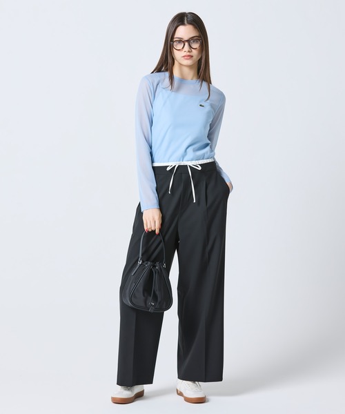 LACOSTE（ラコステ）の「デイ イン L 巾着バケットバッグ（ハンドバッグ・レディース・ブラック・FREE）」の10枚目の写真