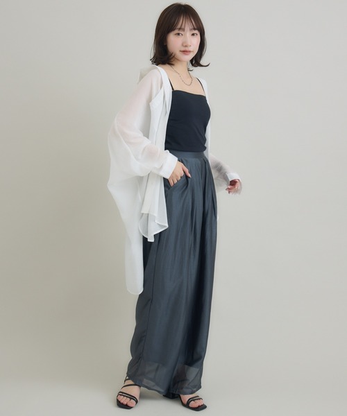 RU.TI.LE(ルチル)の「【RU.TI.LE】シャンブレーイージーワイドパンツ(その他パンツ・レディース・チャコールグレー/ブラック・LARGE/MEDIUM)」の13枚目の写真