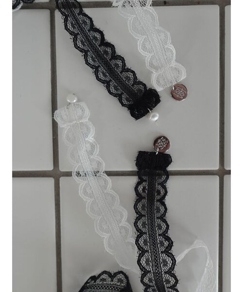 LAGUNAMOON（ラグナムーン）の「レース×チョーカーセット（チョーカー・レディース・ホワイト/ブラック・FREE）」の12枚目の写真
