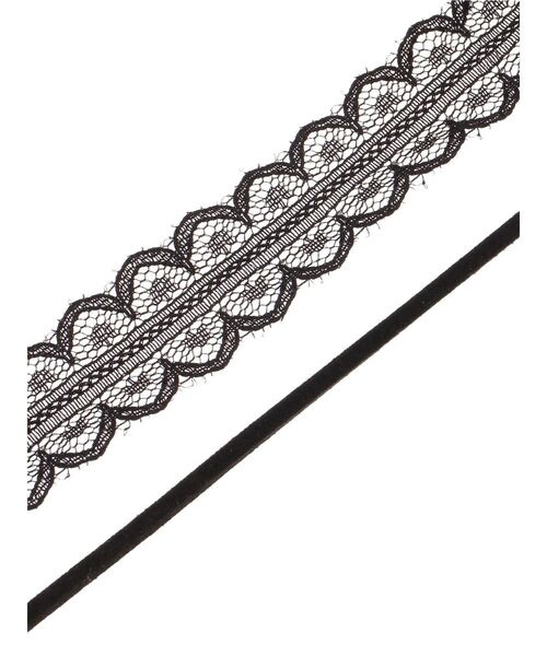 LAGUNAMOON（ラグナムーン）の「レース×チョーカーセット（チョーカー・レディース・ホワイト/ブラック・FREE）」の7枚目の写真