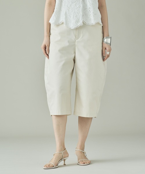 Curensology（カレンソロジー）の「Curensology(カレンソロジー)/エッグハーフパンツ（その他パンツ・レディース・オフホワイト/ベージュ・FREE）」の3枚目の写真
