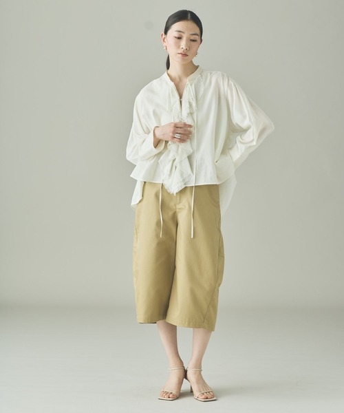 Curensology（カレンソロジー）の「Curensology(カレンソロジー)/エッグハーフパンツ（その他パンツ・レディース・オフホワイト/ベージュ・FREE）」の9枚目の写真