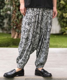CAMBIO | mp14863-Geometric Rayon Nylon Jogger Pants サルエルジョガーパンツ(S68226cmb)(その他パンツ)