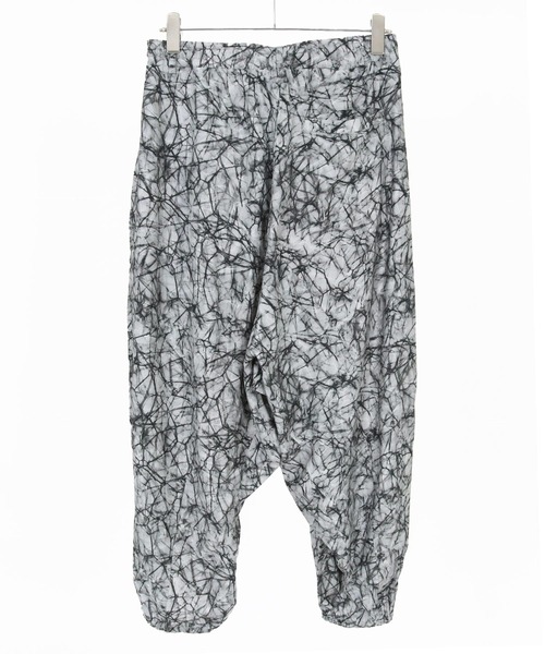 CAMBIO(カンビオ)の「mp14863-Geometric Rayon Nylon Jogger Pants サルエルジョガーパンツ(S68226cmb)(その他パンツ・メンズ・ホワイト×ブラック・L/M/S)」の11枚目の写真