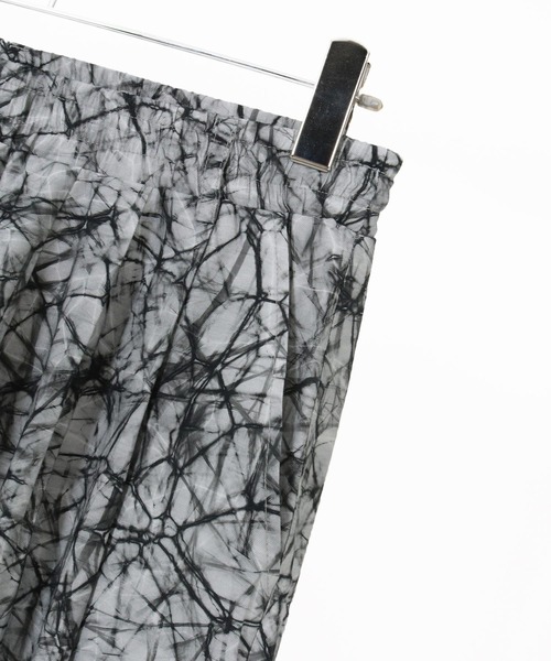 CAMBIO(カンビオ)の「mp14863-Geometric Rayon Nylon Jogger Pants サルエルジョガーパンツ(S68226cmb)(その他パンツ・メンズ・ホワイト×ブラック・L/M/S)」の13枚目の写真