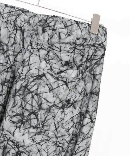CAMBIO(カンビオ)の「mp14863-Geometric Rayon Nylon Jogger Pants サルエルジョガーパンツ(S68226cmb)(その他パンツ・メンズ・ホワイト×ブラック・L/M/S)」の15枚目の写真