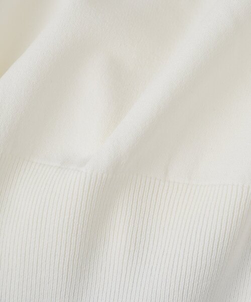 La boutique BonBon（ラブティックボンボン）の「【接触冷感・スッキリ美人見え】クールタッチUVすっきりオフショルニット（ニット/セーター・レディース・ネイビー/イエロー/ホワイト・FREE）」の10枚目の写真