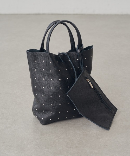 Lui's(ルイス)の「MILLELA FIRENZE スタッズミニトートバッグ(トートバッグ・レディース・ブラック・FREE)」の6枚目の写真