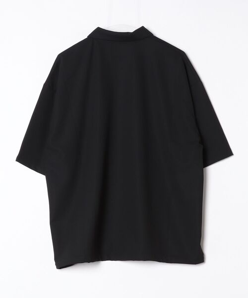 ADAM PATEK(アダムパテック)の「【ADAMPATEK/アダムパテック】ripple looose polo shirt リップルルーズポロシャツ(ポロシャツ・レディース・グレー/ブラック・2/1)」の10枚目の写真