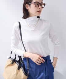 INDIVI | 【インナーとして使える／通気性◎】テレコジャージトップス(Tシャツ/カットソー)