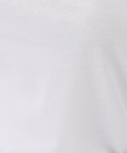INDIVI（インディヴィ）の「【インナーとして使える／通気性◎】テレコジャージトップス（Tシャツ/カットソー・レディース・ライトグレー/ホワイト/ブラック・40/38/34）」の8枚目の写真