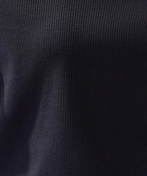 INDIVI（インディヴィ）の「【インナーとして使える／通気性◎】テレコジャージトップス（Tシャツ/カットソー・レディース・ライトグレー/ホワイト/ブラック・40/38/34）」の16枚目の写真