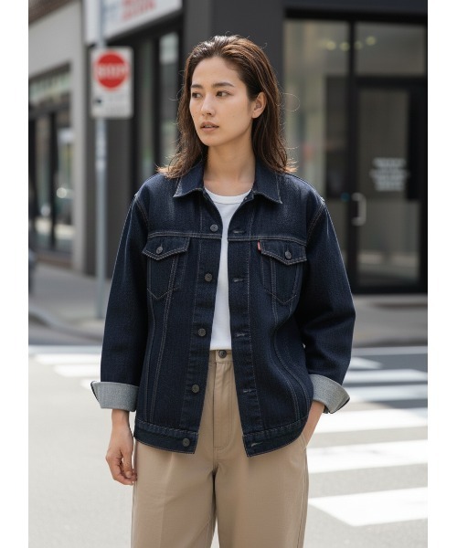 Levi's(リーバイス)の「【LEVI'S/リーバイス】【永遠の定番 3rd】3rd TRUCKER JACKET 3rdトラッカージャケット Gジャン 定番 アメカジ(デニムジャケット・メンズ・インディゴブルー/ブラック/ワンウォッシュ・MEDIUM/LARGE/X-LARGE)」の5枚目の写真