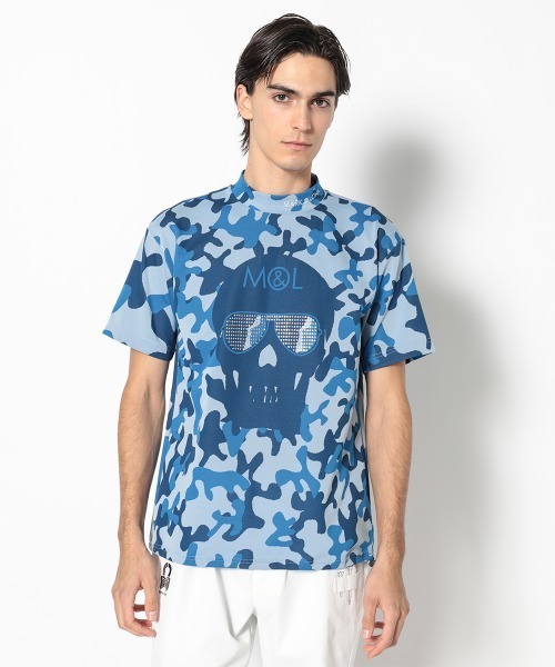 MARK & LONA(マークアンドロナ)の「Wham! Spectrum Performance Mock | MEN(Tシャツ/カットソー・メンズ・グリーン/ブルー・46/48/50)」の1枚目の写真