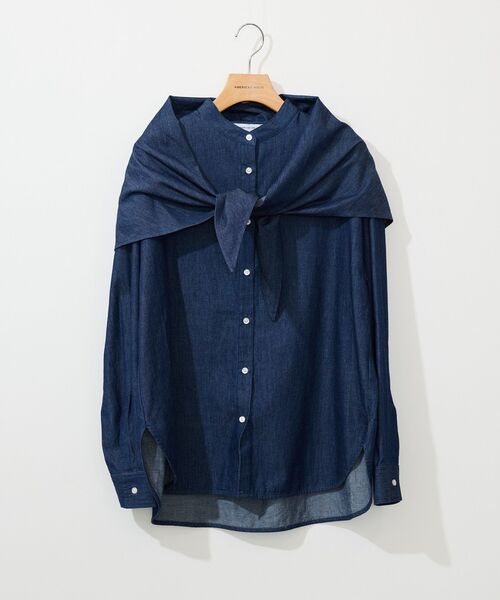 Scarf set denim shirt — шарф-сет и деним-рубашка